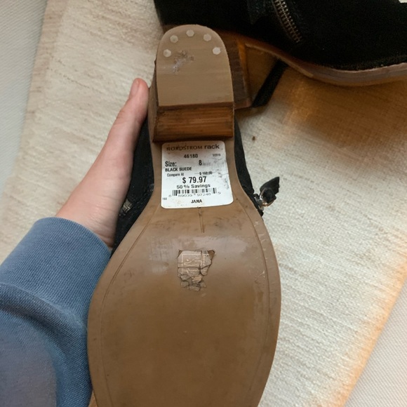 Dolce Vita Suede Heeled Booties - Picture 6 of 7